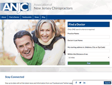 Tablet Screenshot of njchiropractors.com